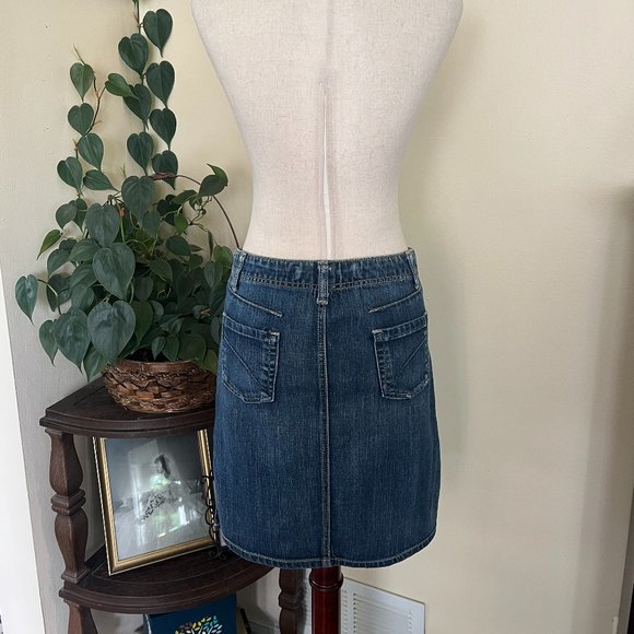 Express Precision Fit Denim Skirt sz 2 - Picture 7 of 13